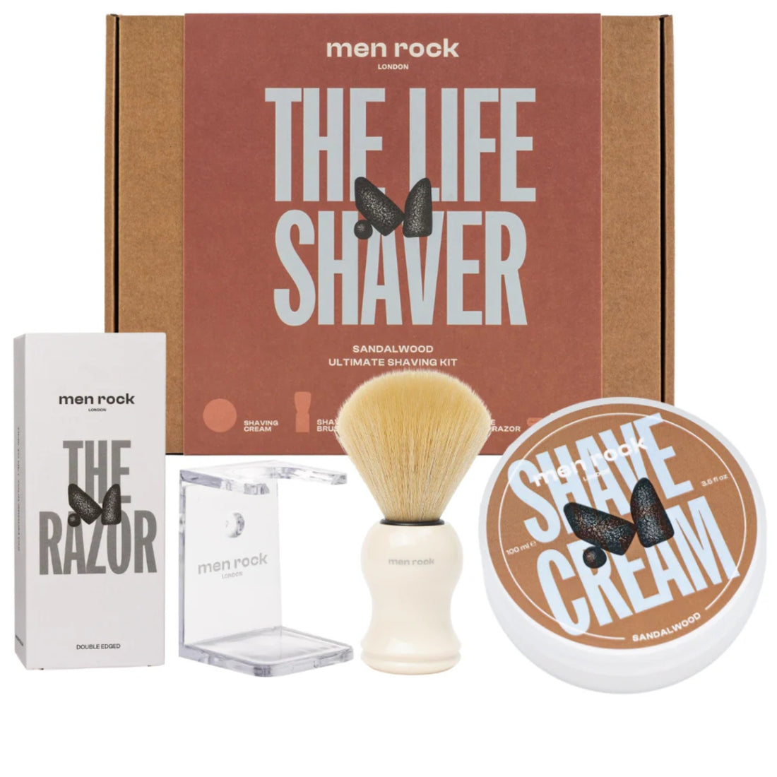 Men Rock - Ultimate Classic Shaving Gift Set - Sandalwood