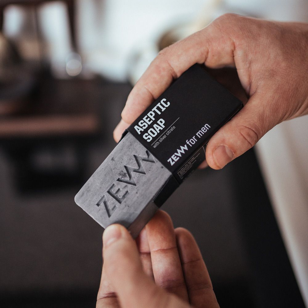 ZEW for Men - Aseptic Soap with Silver Citrate 80g