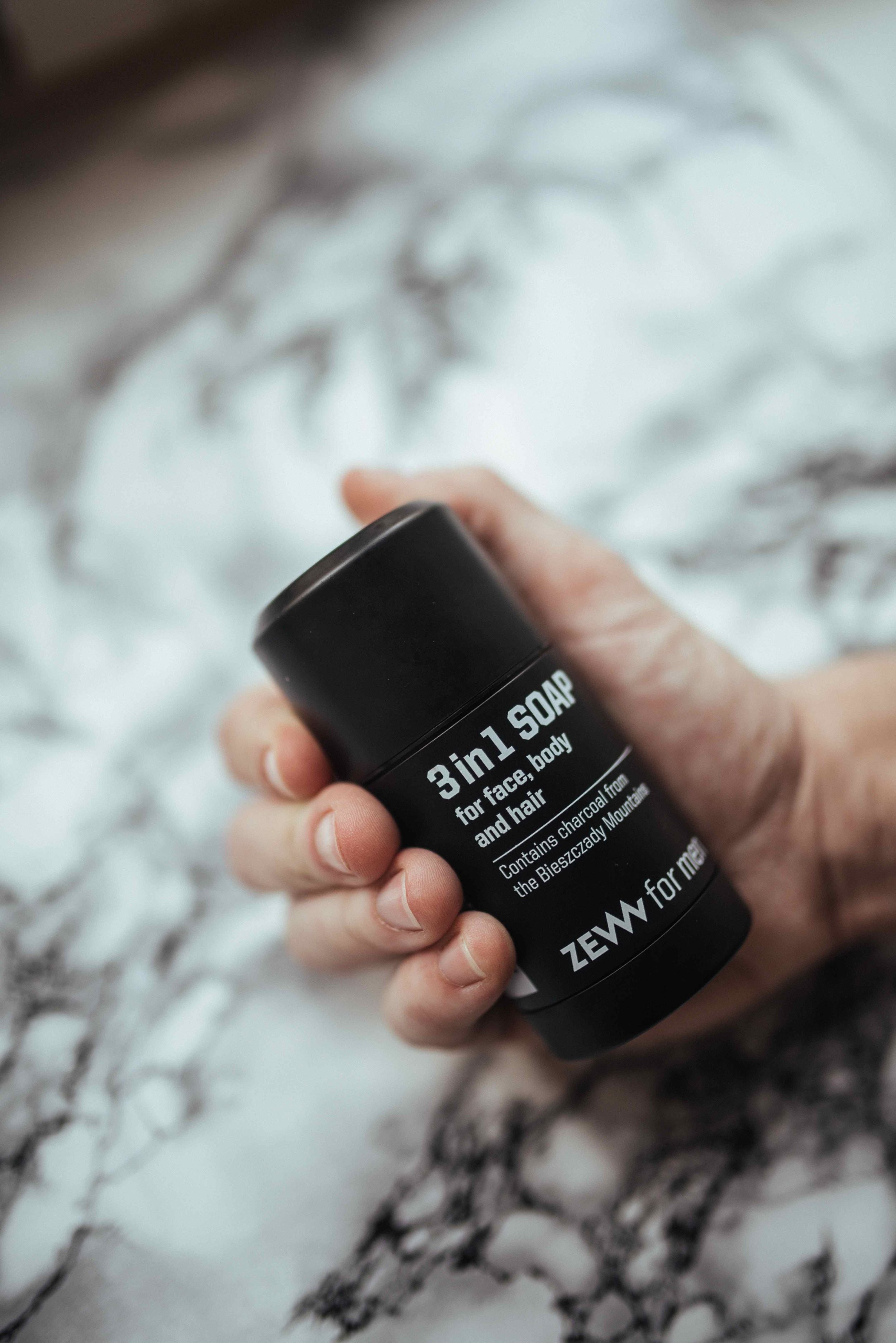 3in1 Soap – Natürliche Seife für Gesicht, Körper und Haar mit Karpaten-Aktivkohle - 85g
